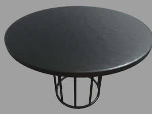 Black Coffee Table 3D Model