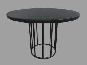 Black Coffee Table 3D Модель