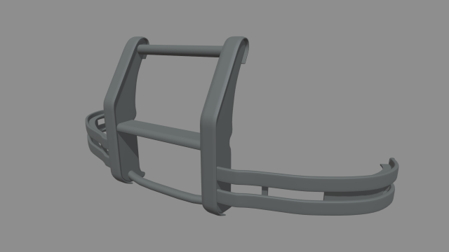 Bull Bar 3D Model .c4d .max .obj .3ds .fbx .stl .blend