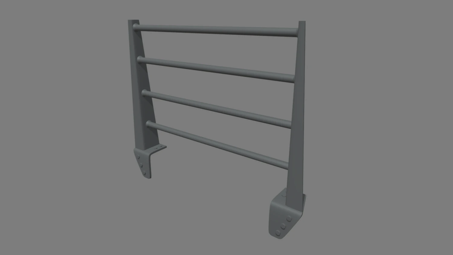 Bull Bar 04 3D Model .c4d .max .obj .3ds .fbx .stl .blend 