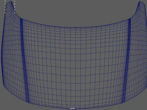 Car Bonnet 01 3D Model