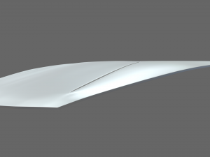 Car Bonnet 02 3D Model