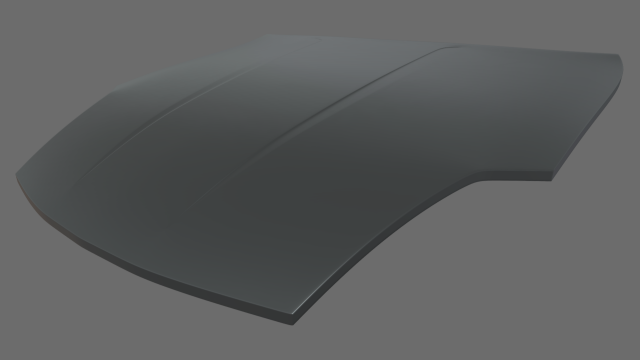 Car Bonnet 04 3D Model .c4d .max .obj .3ds .fbx .stl .blend 