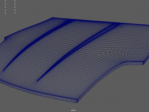 Car Bonnet 04 3D Model