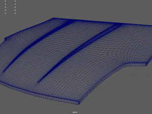 Car Bonnet 04 3D Model