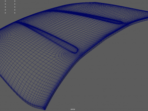 Car Bonnet 04 3D Model
