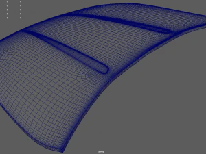 Car Bonnet 04 3D Model
