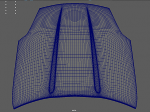 Car Bonnet 04 3D Model