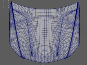 Car Bonnet 06 3D Model