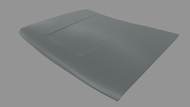 Car Bonnet 07 3D Model .c4d .max .obj .3ds .fbx .stl .blend 