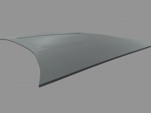 Car Bonnet 07 3D Model