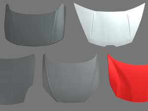 Car Bonnet Pack 01 3D Model