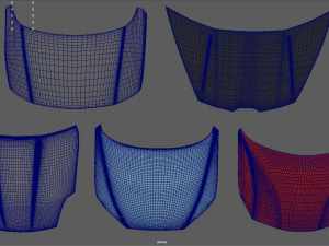 Car Bonnet Pack 01 3D Model