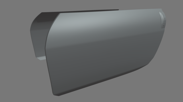 Car Door 02 3D Model .c4d .max .obj .3ds .fbx .stl .blend 