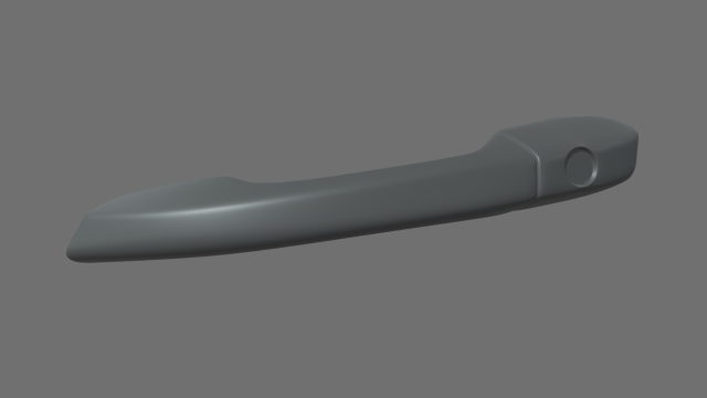 Car Door Handle 01 3D Модель .c4d .max .obj .3ds .fbx .stl .blend 