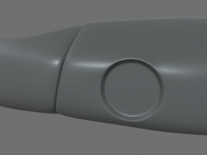 Car Door Handle 01 3D Модель