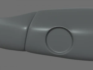 Car Door Handle 01 3D Model