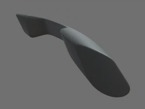 Car Door Handle 01 3D Model