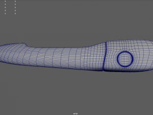 Car Door Handle 01 3D Model