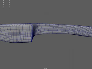 Car Door Handle 01 3D Model