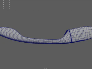 Car Door Handle 01 3D Model