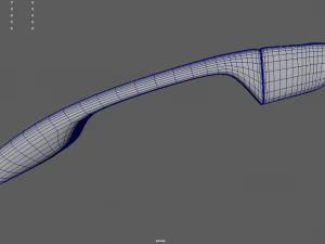 Car Door Handle 01 3D Model
