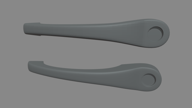 Car Door Handle 02 Modello 3D .c4d .max .obj .3ds .fbx .stl .blend 