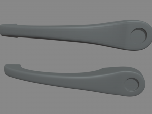Car Door Handle 02 3D Model