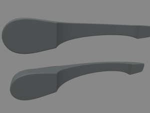 Car Door Handle 02 Modello 3D