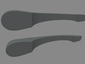 Car Door Handle 02 3D Model
