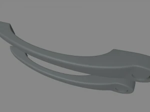 Car Door Handle 02 3D Model
