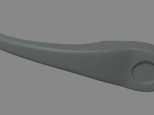 Car Door Handle 02 3D Model