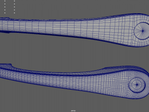 Car Door Handle 02 Modello 3D