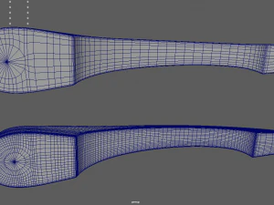 Car Door Handle 02 3D Model