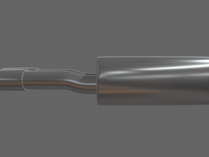 Car Exhaust Pipe 3D Model