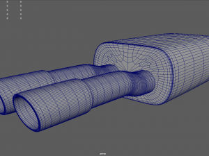 Car Exhaust Pipe 3D Model