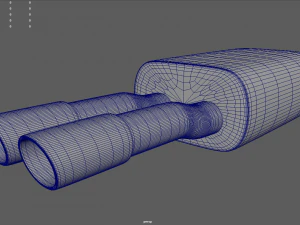 Car Exhaust Pipe 3D Model