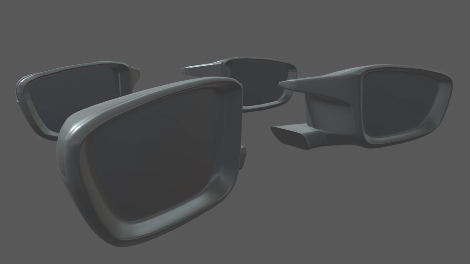 Car Mirror 06 3D Model .c4d .max .obj .3ds .fbx .stl .blend 