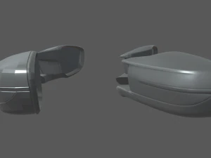 Car Mirror 06 3D Model