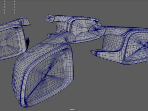 Car Mirror 06 3D Model
