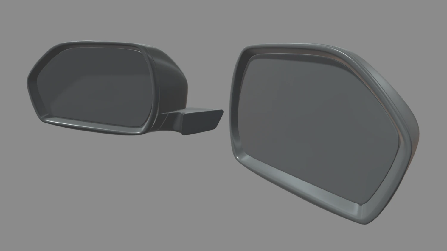 Car Mirror 07 3D Model .c4d .max .obj .3ds .fbx .stl .blend