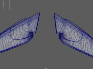 Car Mirror 07 3D Model
