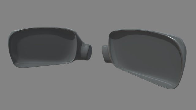 Car Mirror 011 3D Model .c4d .max .obj .3ds .fbx .stl .blend 
