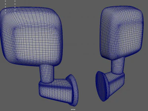Car Mirror 012 3D Model