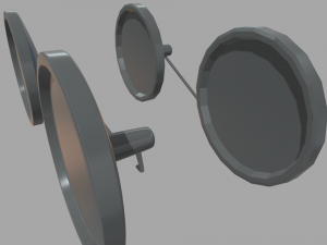 Car Mirror 013 Model 3D
