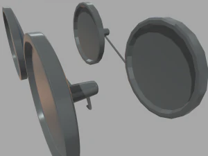 Car Mirror 013 3D Model