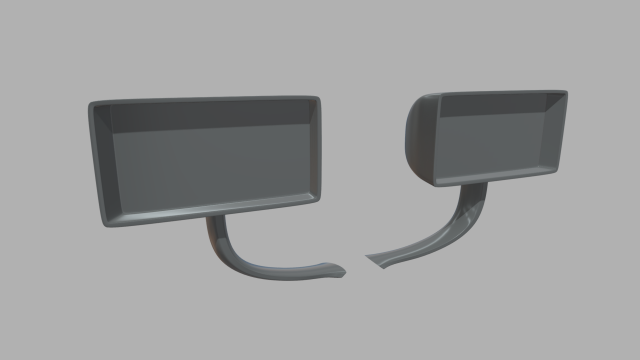 Car Mirror 014 3D Модель .c4d .max .obj .3ds .fbx .stl .blend 