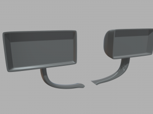 Car Mirror 014 3D Model