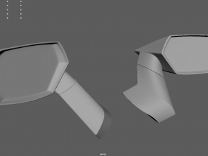 Car Mirror 01 3D Model