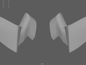 Car Mirror 01 3D Model